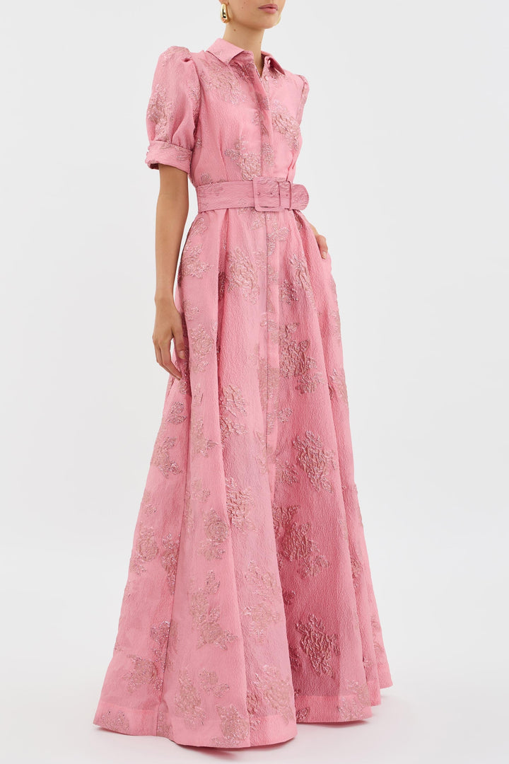 Anabella™ | Women's Floral Puff Sleeve Midi Dress