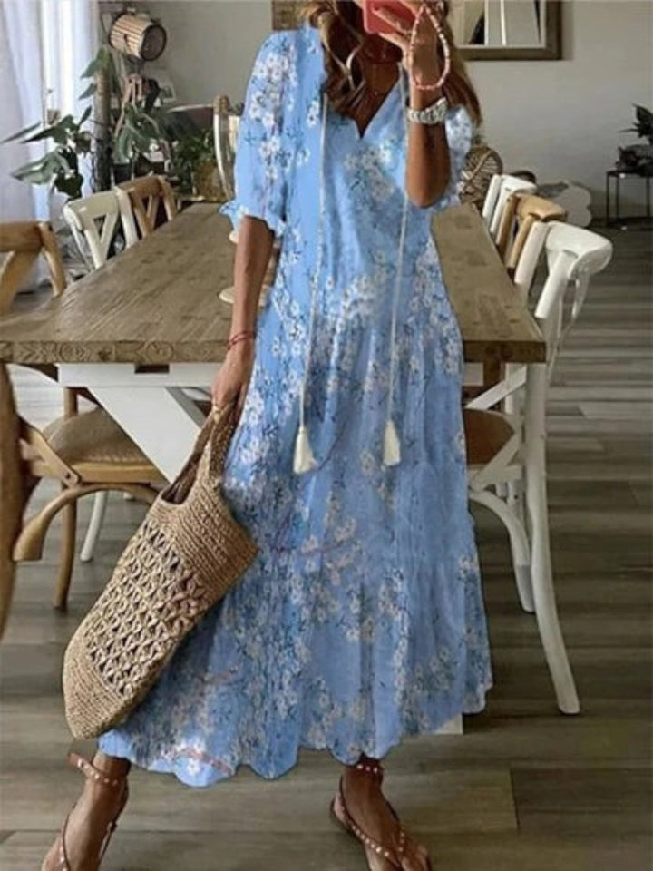 Avery | Women's Boho V-Neck Flowy Summer Dress