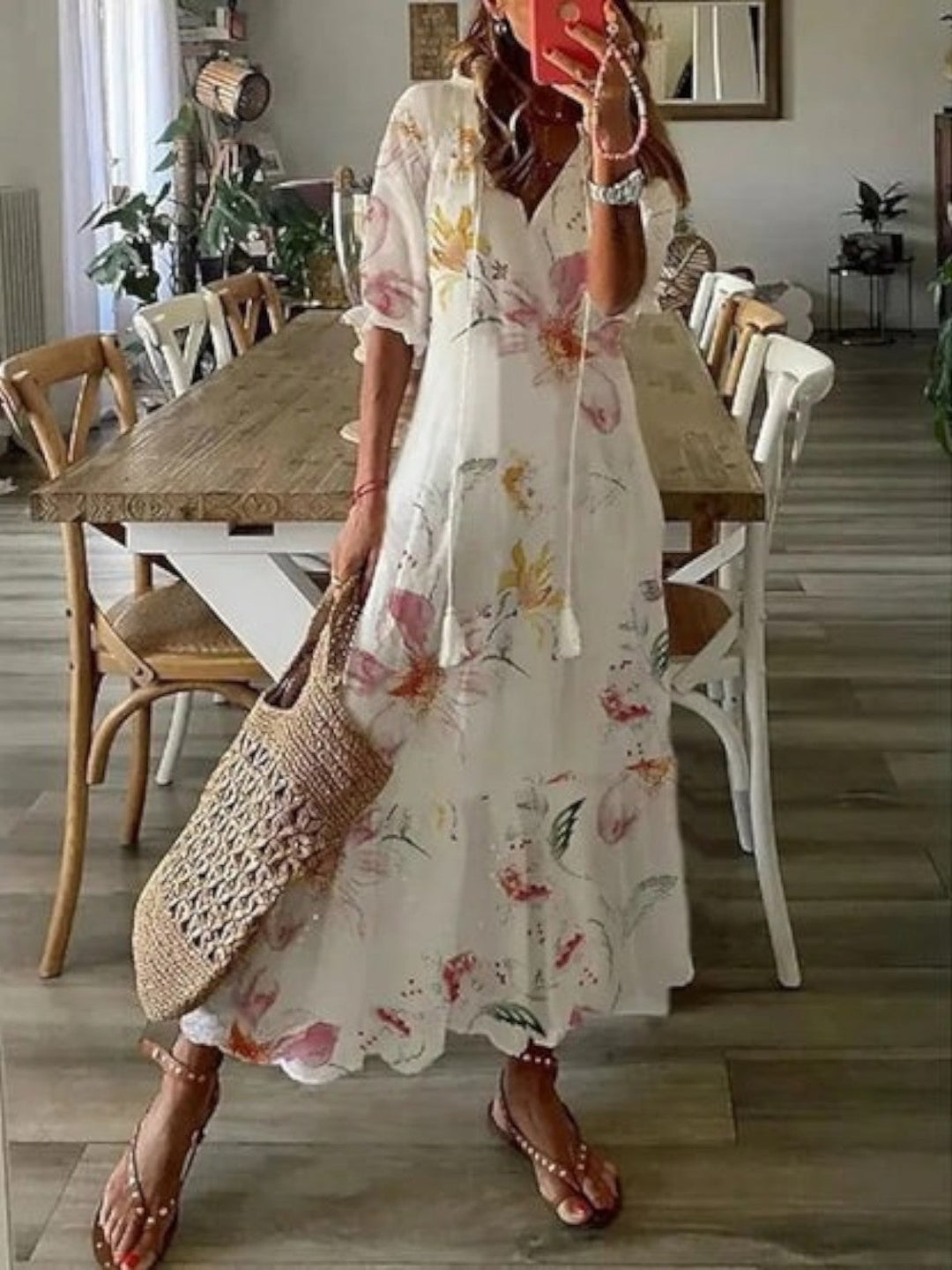 Avery | Women's Boho V-Neck Flowy Summer Dress