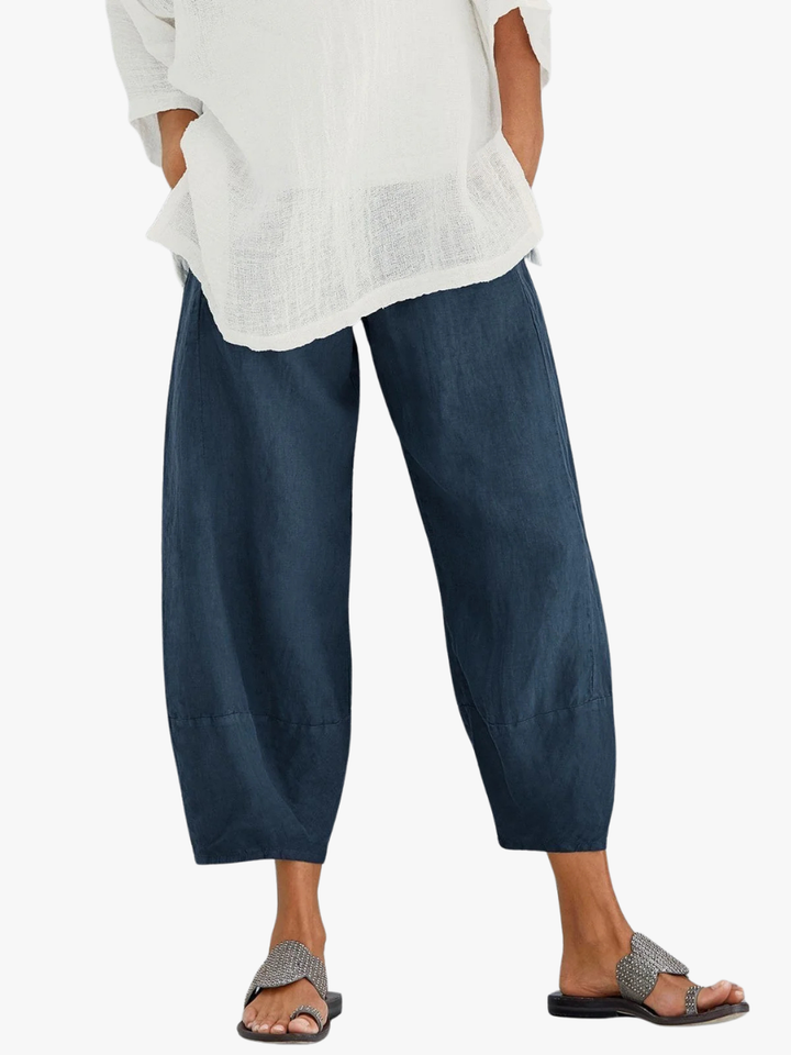 Dena - Women's Relaxed Crop Pants — Lightweight Summer Fit
