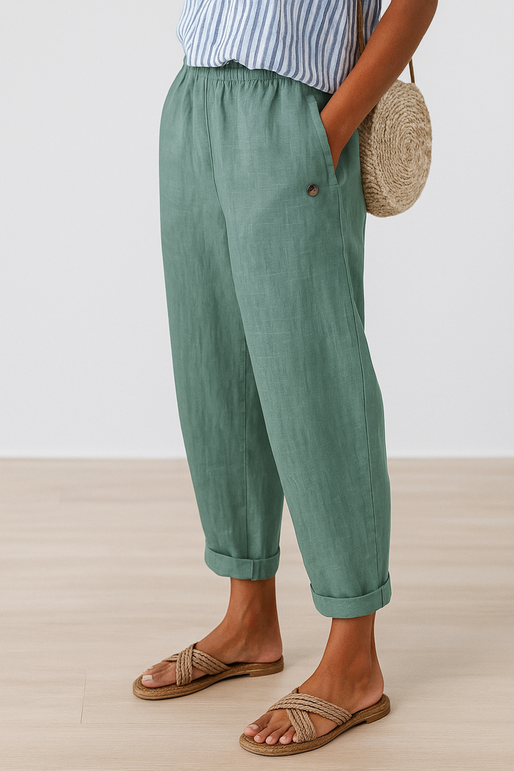 Natalie™ | Relaxed Trousers with Side Pockets