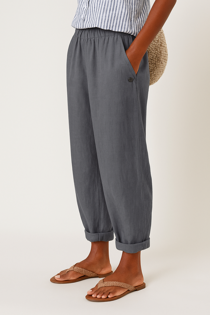 Natalie™ | Relaxed Trousers with Side Pockets