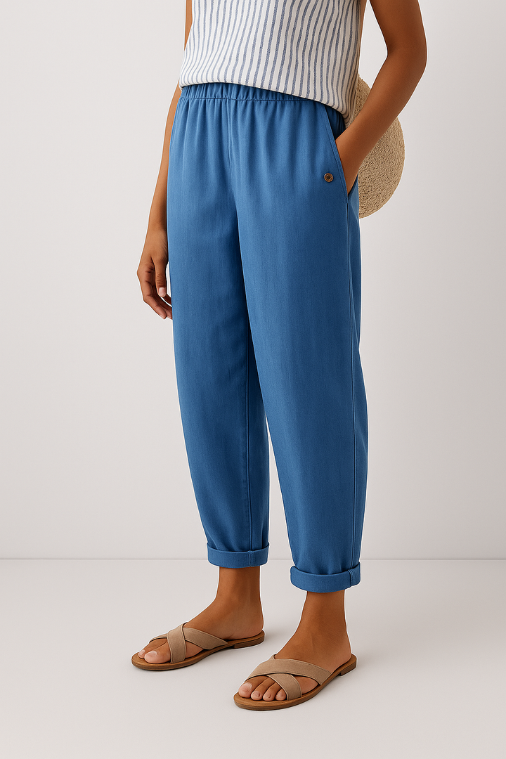 Natalie™ | Relaxed Trousers with Side Pockets