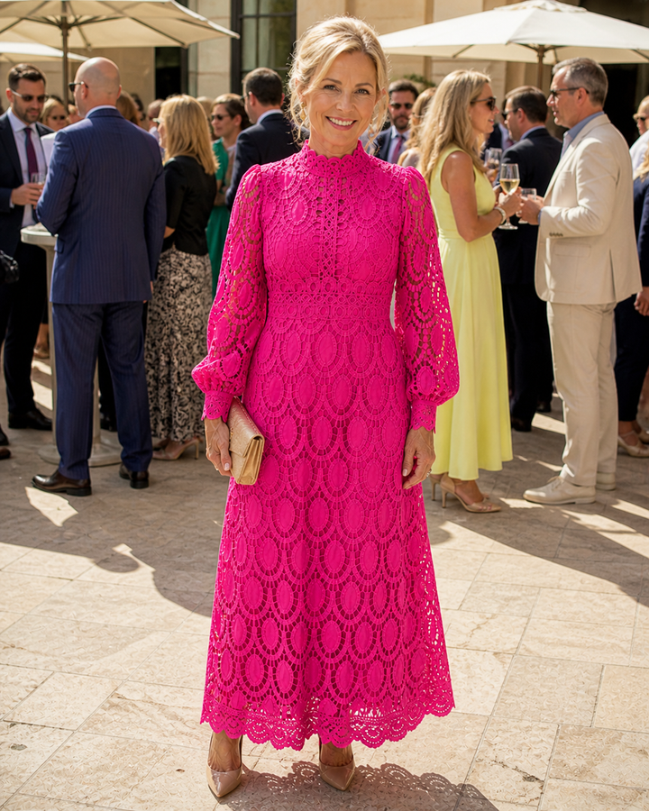 Evelyn | Lace Midi Dress
