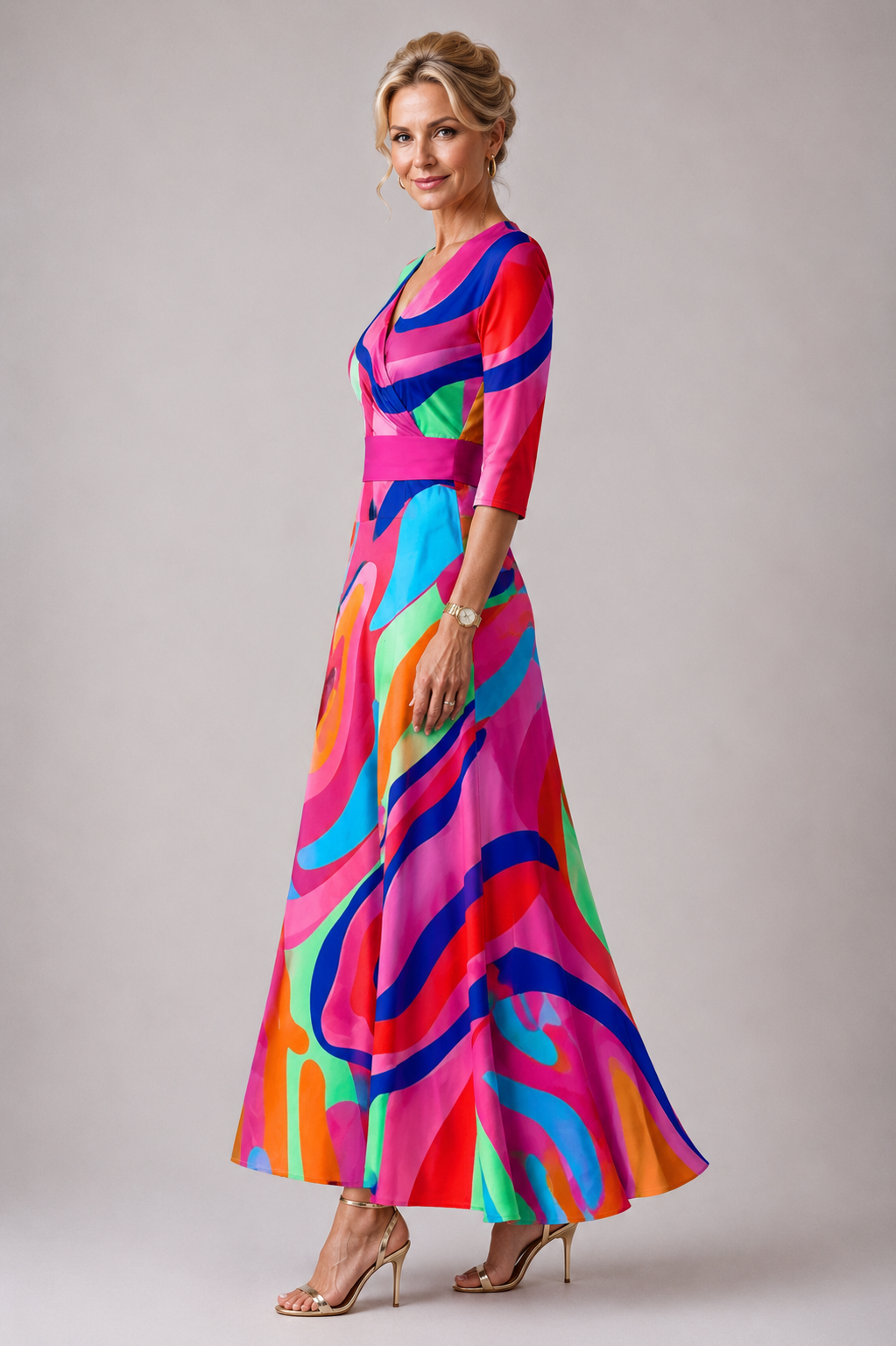 Ava  | Comfortable dress for every day with V-neck