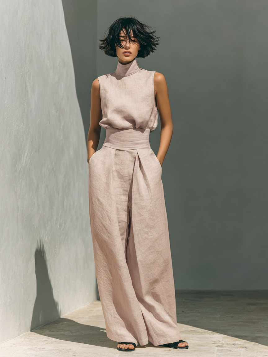 Marina | Women's Relaxed Two-Piece Set — Elegant Summer Style