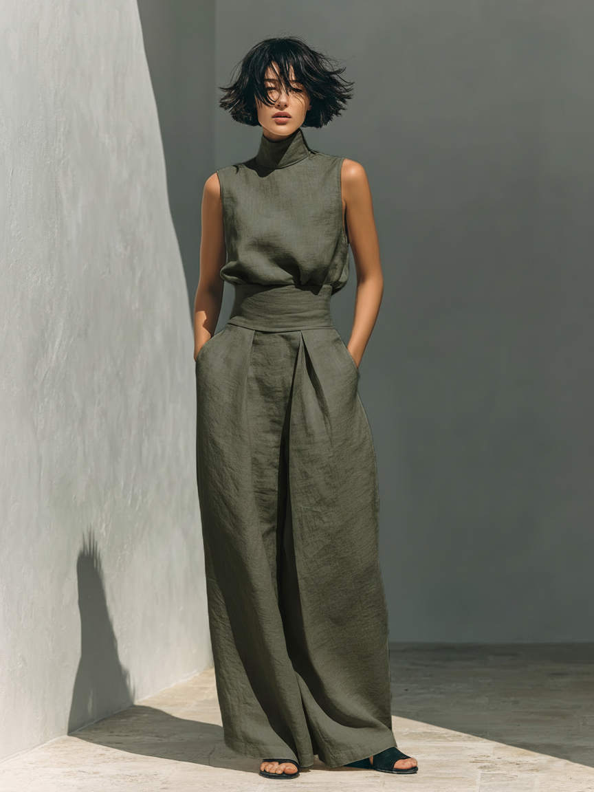 Marina | Women's Relaxed Two-Piece Set — Elegant Summer Style