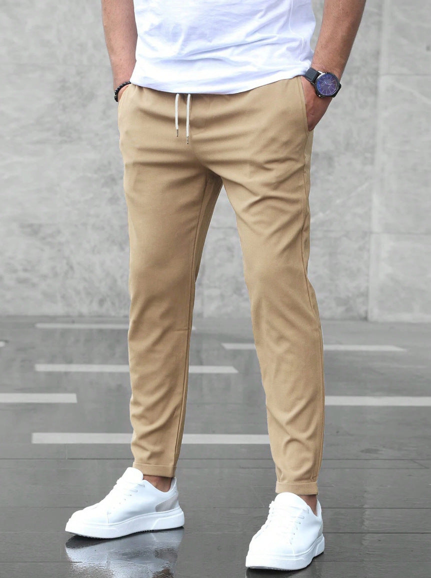 Gary | Men's Elastic Waist Pants — Comfortable Relaxed Fit