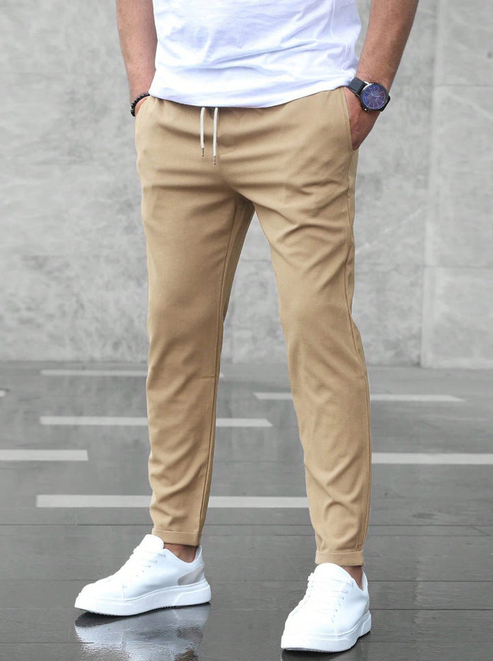 Gary | Men's Elastic Waist Pants — Comfortable Relaxed Fit