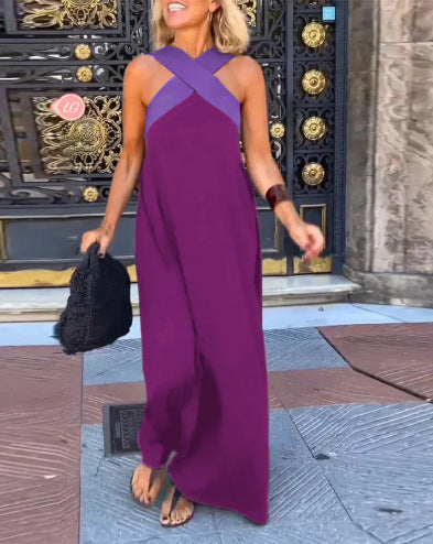DELPHINE | Women's Crossed-Neckline Dress — Airy Summer