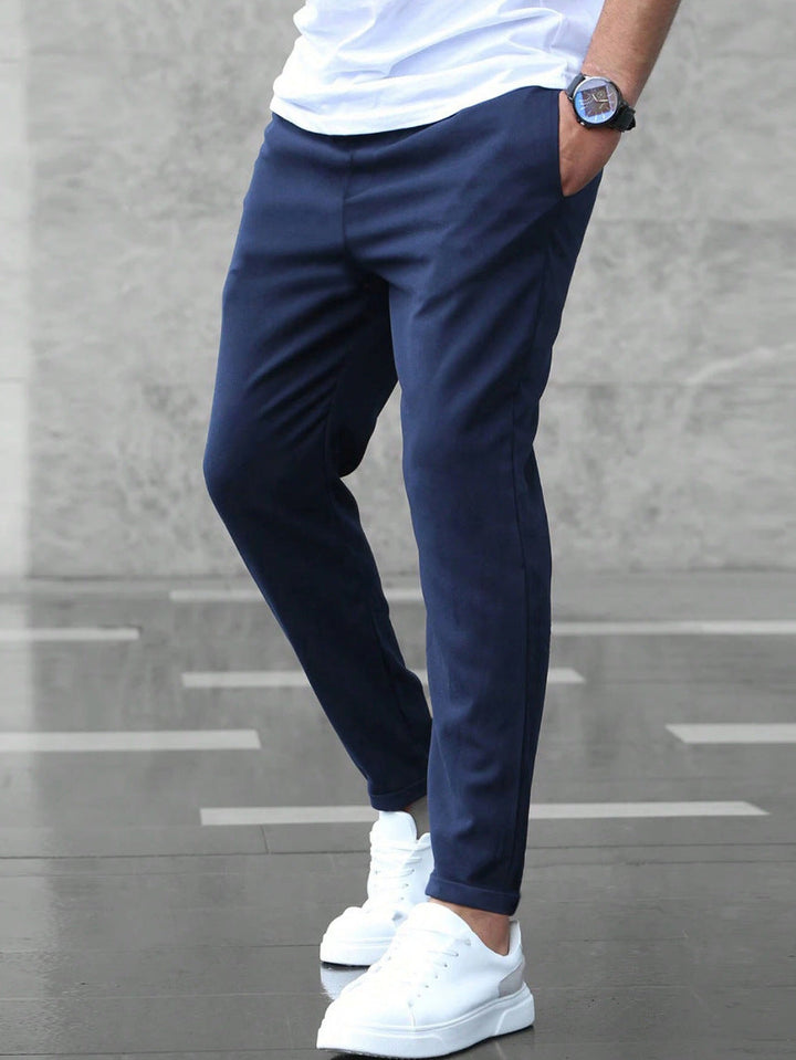 Gary | Men's Elastic Waist Pants — Comfortable Relaxed Fit