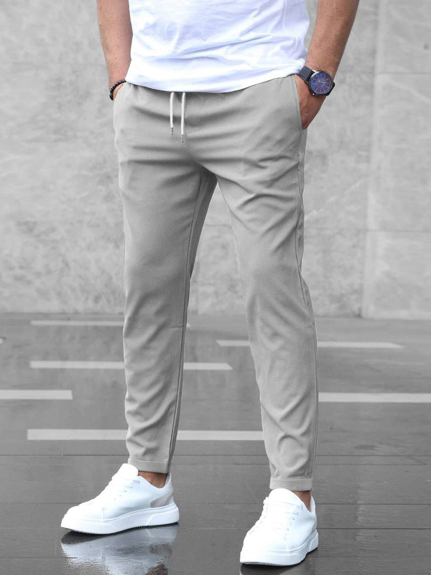 Gary | Men's Elastic Waist Pants — Comfortable Relaxed Fit