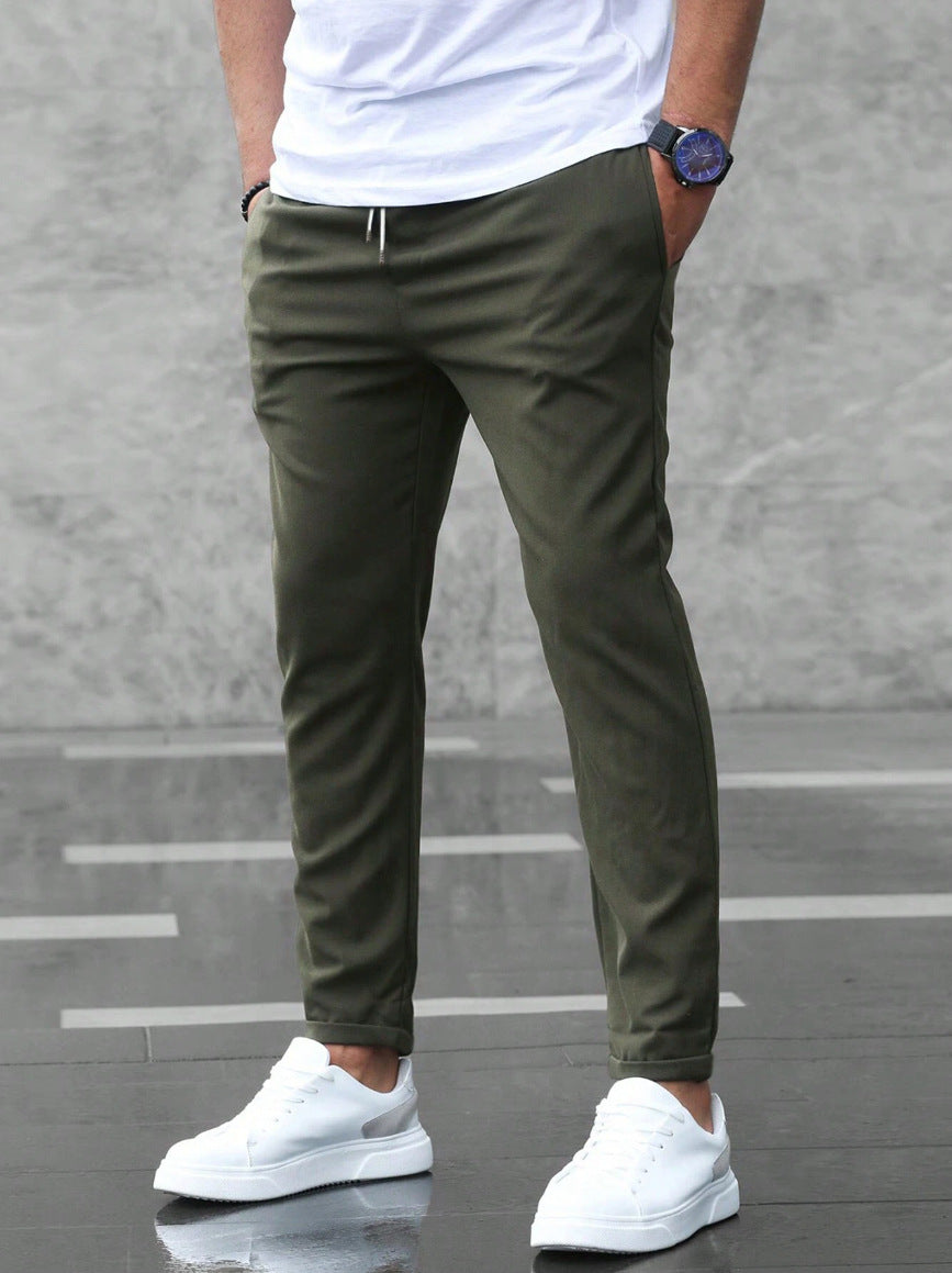 Gary | Men's Elastic Waist Pants — Comfortable Relaxed Fit