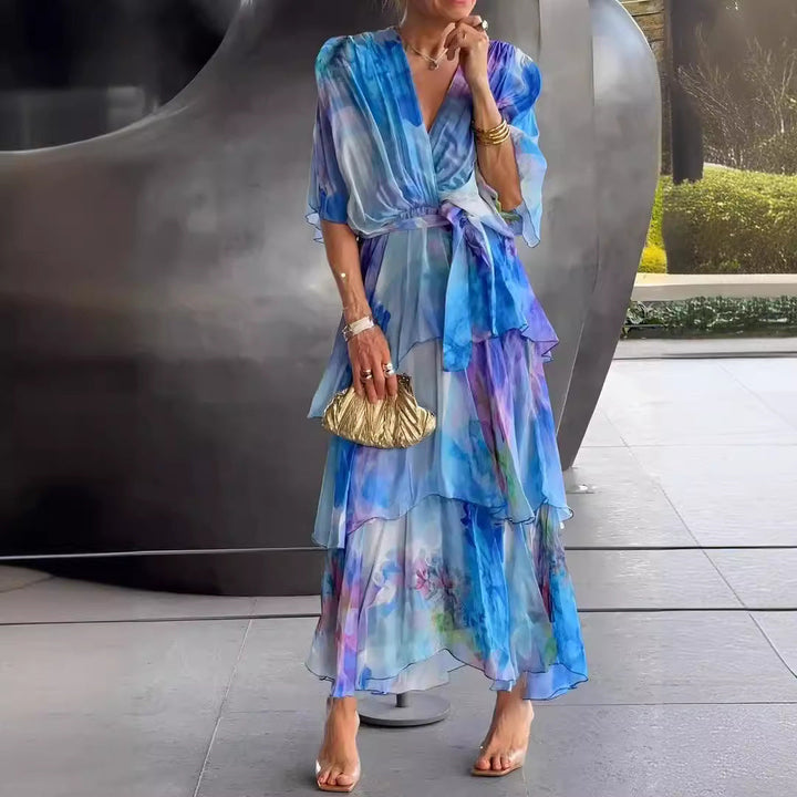 Isabella| Layered Floral Sun Dress