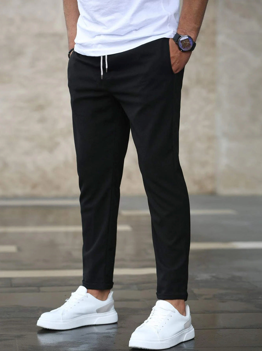 Gary | Men's Elastic Waist Pants — Comfortable Relaxed Fit