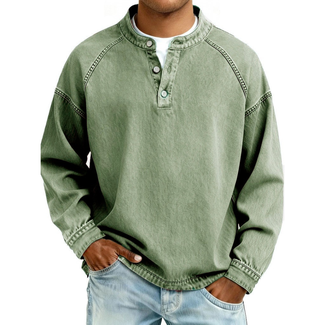 Benjamin | Men's Vintage Button Shirt — Relaxed Classic Fit
