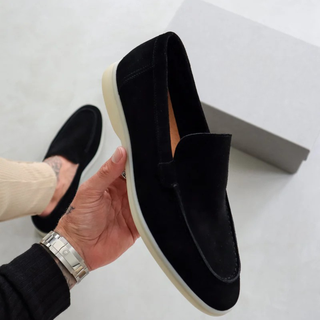 Aaron | Men's Vintage Slip-On Loafers — Smart Casual