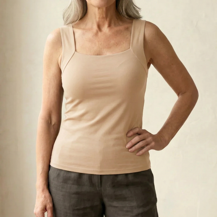 Roxanne | Women's Built-In Bra Tank Top — All-Day Support