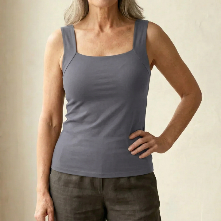 Roxanne | Women's Built-In Bra Tank Top — All-Day Support