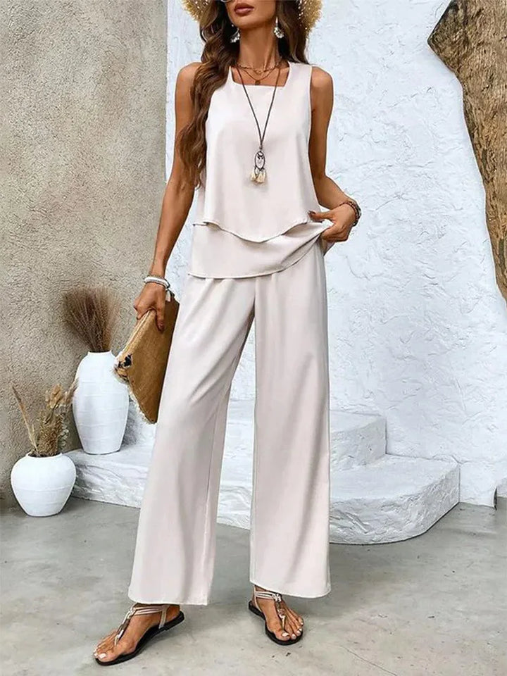 Katherine | Women's Elegant Two-Piece Summer Set — Loose Fit
