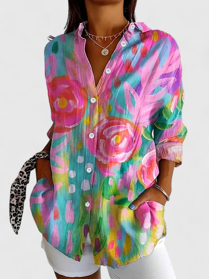 Anica | Women's Printed Blouse — Versatile Everyday Style