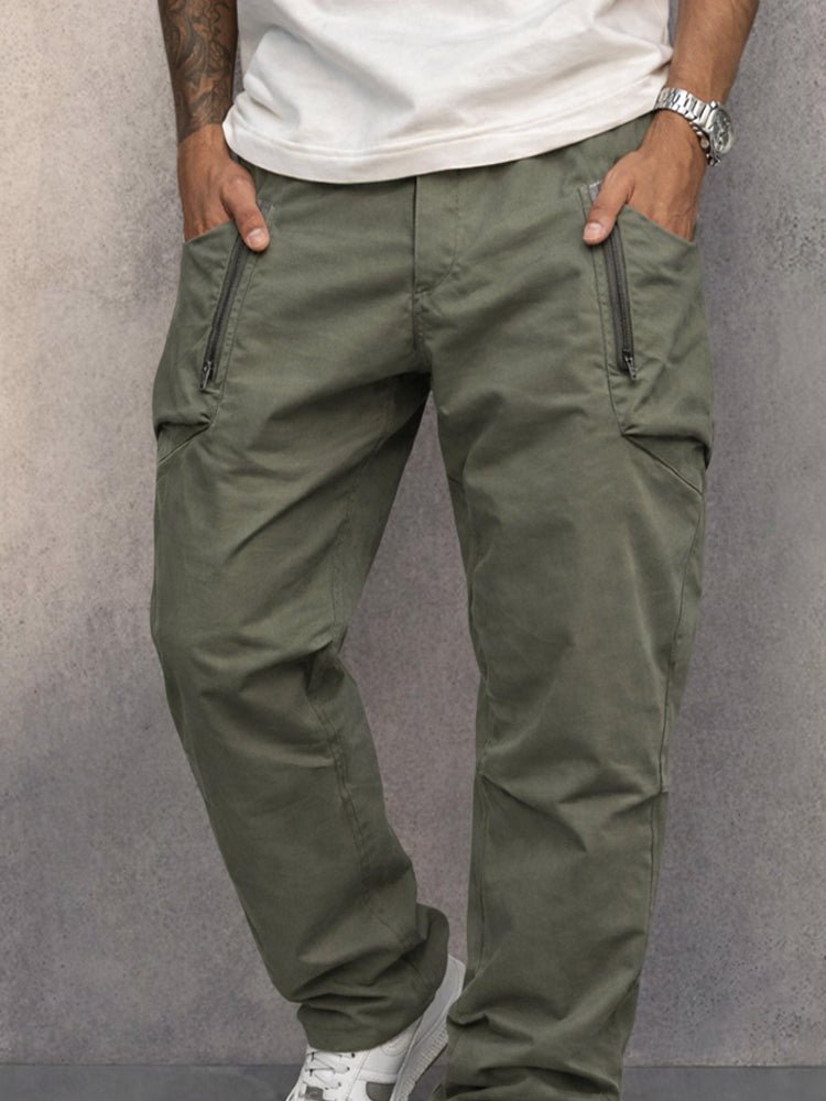 Mitch - Men's Slim-Fit Cargo Pants with Zip Pockets