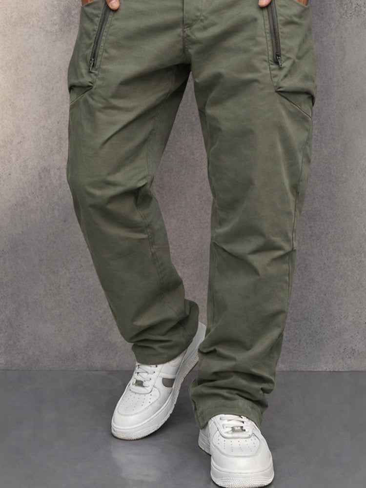 Mitch - Men's Slim-Fit Cargo Pants with Zip Pockets