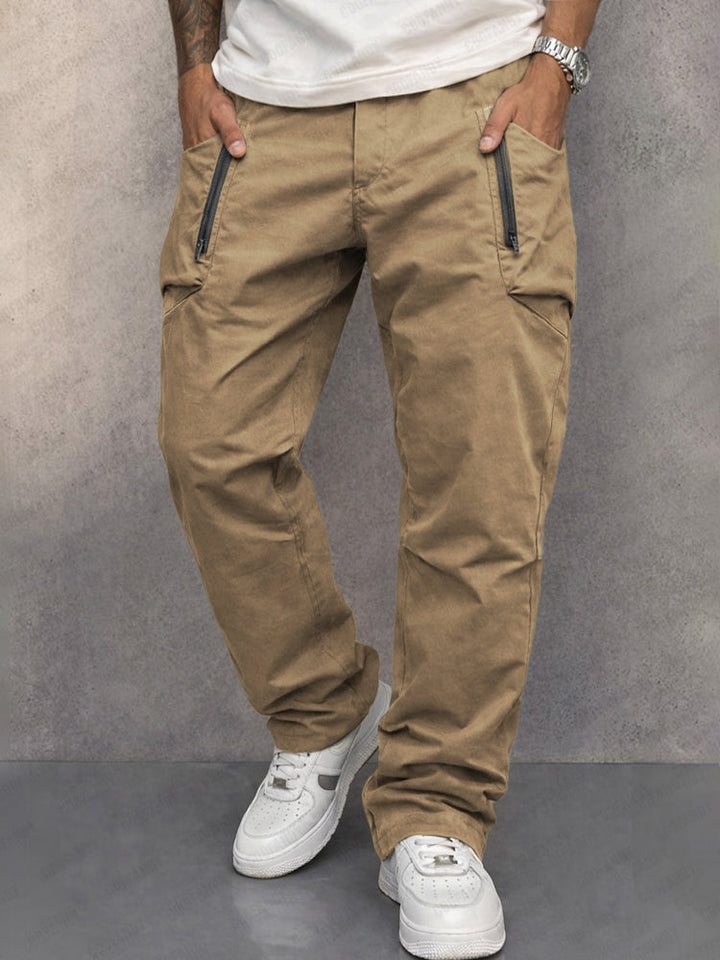 Mitch - Men's Slim-Fit Cargo Pants with Zip Pockets