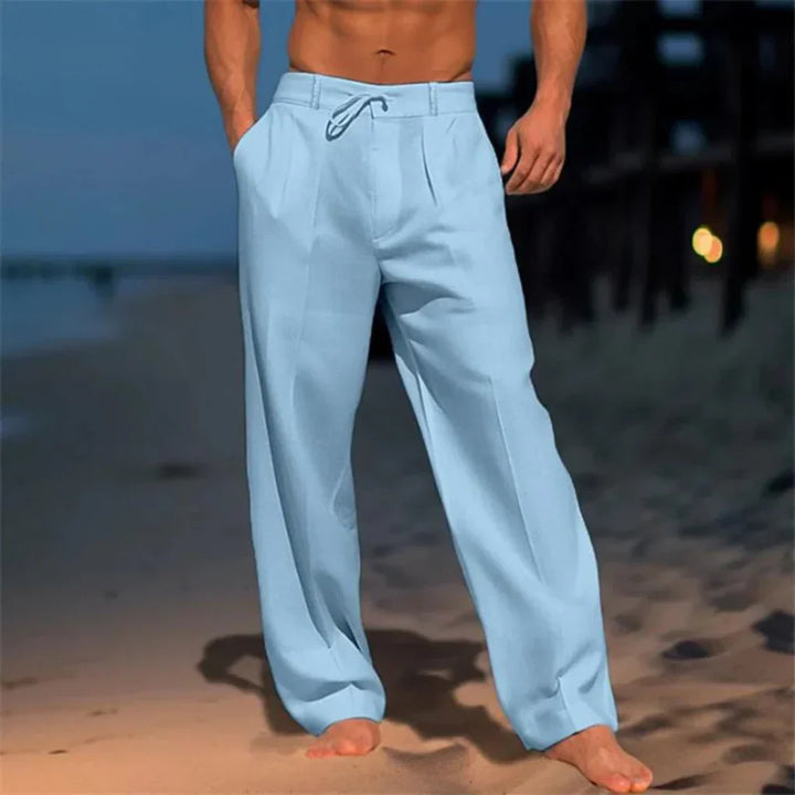 Jasper | Men's Tailored Summer Trousers — Straight Leg
