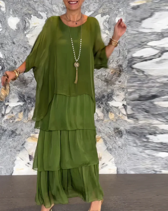 Caroline | Women's Elegant Flowing Maxi Dress for Any Occasion