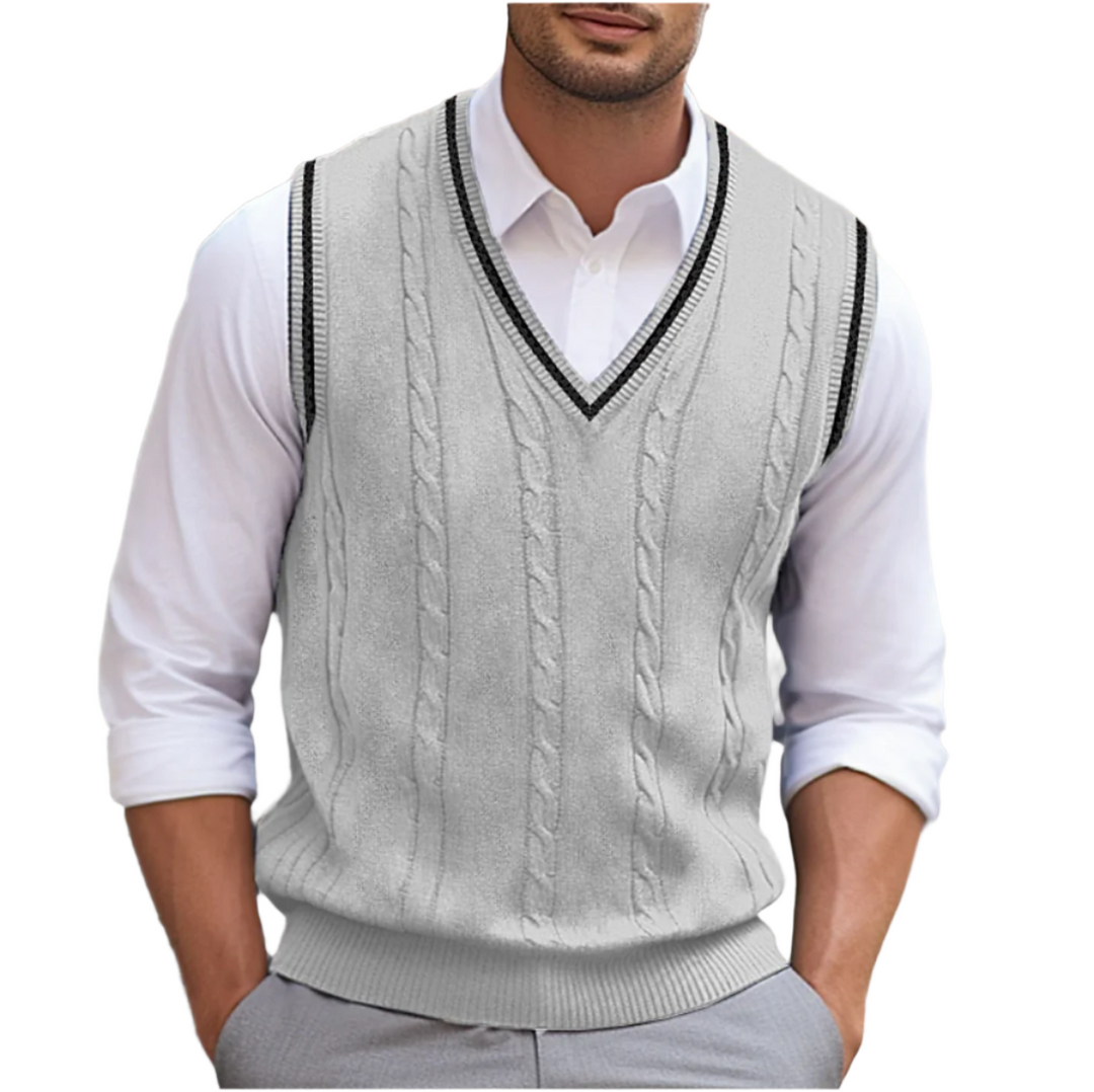 Bernard | Classic V-Neck Sweater Vest for Men