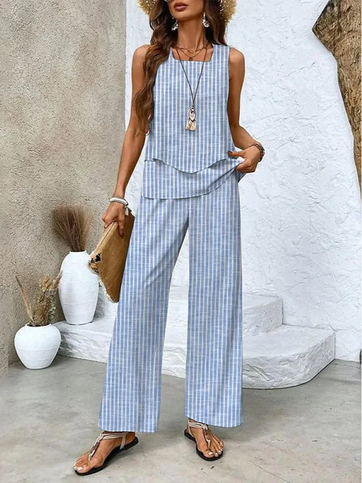 Katherine | Women's Elegant Two-Piece Summer Set — Loose Fit