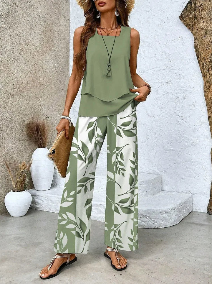 Katherine | Women's Elegant Two-Piece Summer Set — Loose Fit