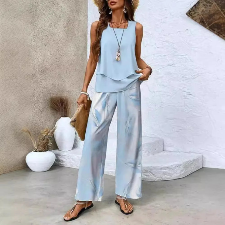 Katherine | Women's Elegant Two-Piece Summer Set — Loose Fit