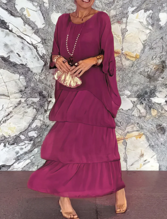 Caroline | Women's Elegant Flowing Maxi Dress for Any Occasion
