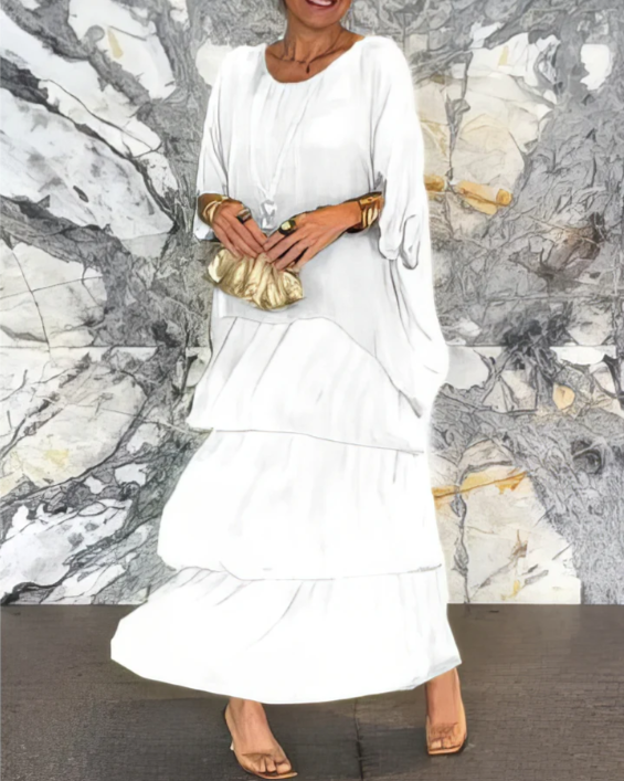 Caroline | Women's Elegant Flowing Maxi Dress for Any Occasion