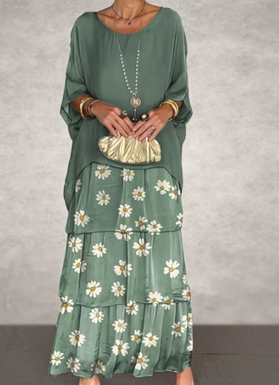 Caroline | Women's Elegant Flowing Maxi Dress for Any Occasion