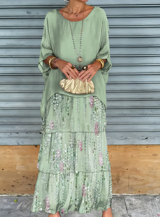 Caroline | Women's Elegant Flowing Maxi Dress for Any Occasion