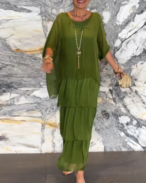 Caroline | Women's Elegant Flowing Maxi Dress for Any Occasion