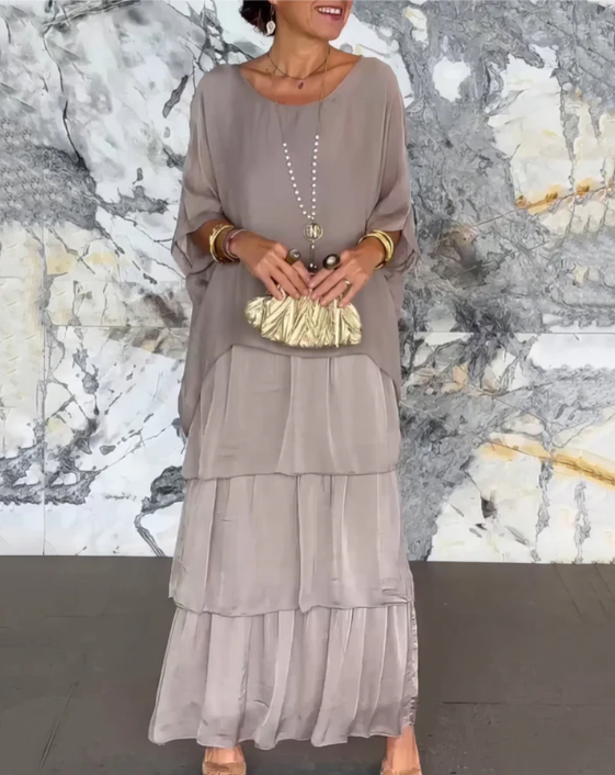 Caroline | Women's Elegant Flowing Maxi Dress for Any Occasion