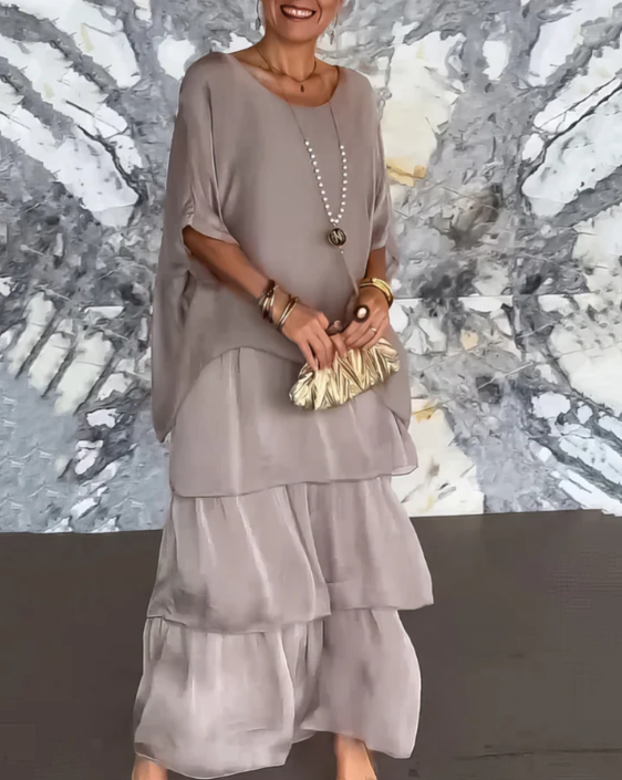 Caroline | Women's Elegant Flowing Maxi Dress for Any Occasion