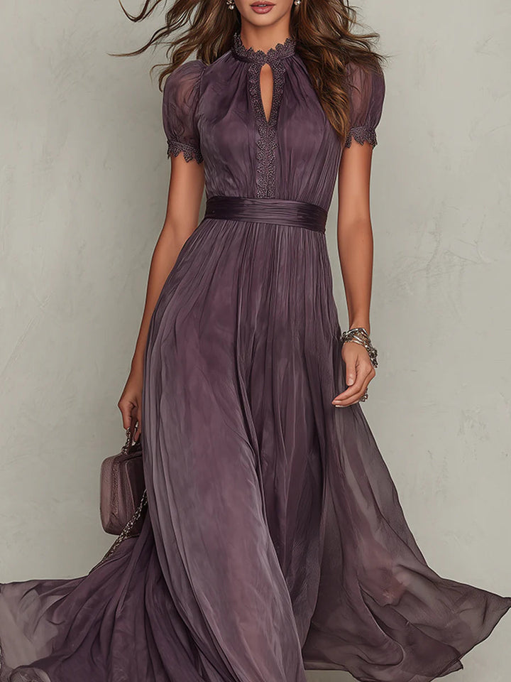 Ashley | Women's Vintage Floral Maxi Dress — Elegant