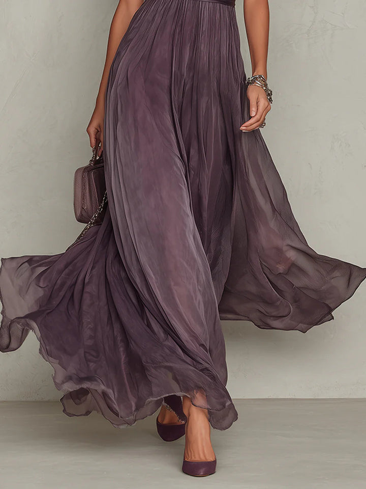 Ashley | Women's Vintage Floral Maxi Dress — Elegant