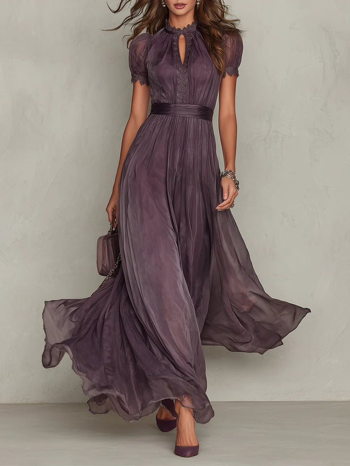 Ashley | Women's Vintage Floral Maxi Dress — Elegant