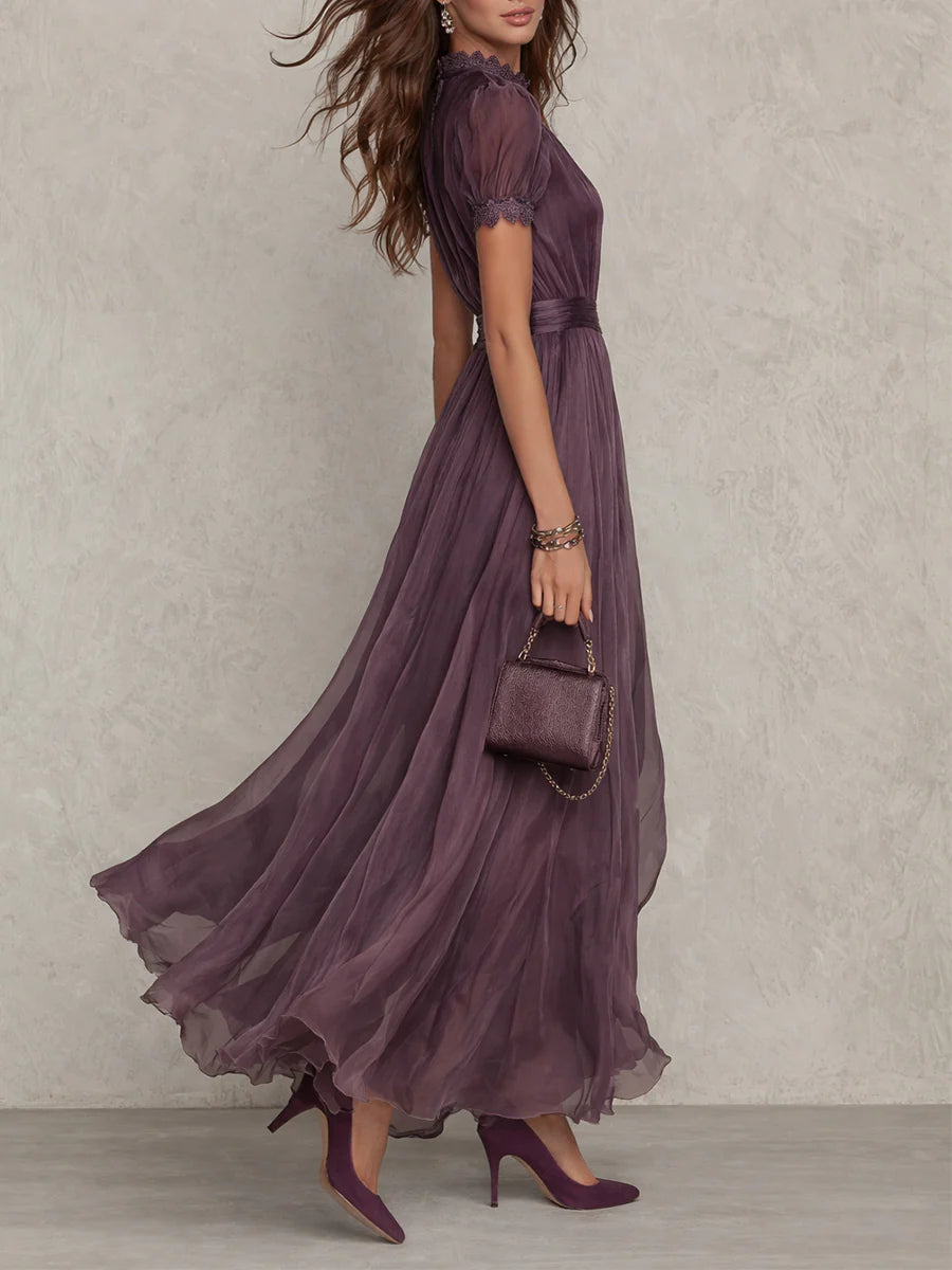 Ashley | Women's Vintage Floral Maxi Dress — Elegant