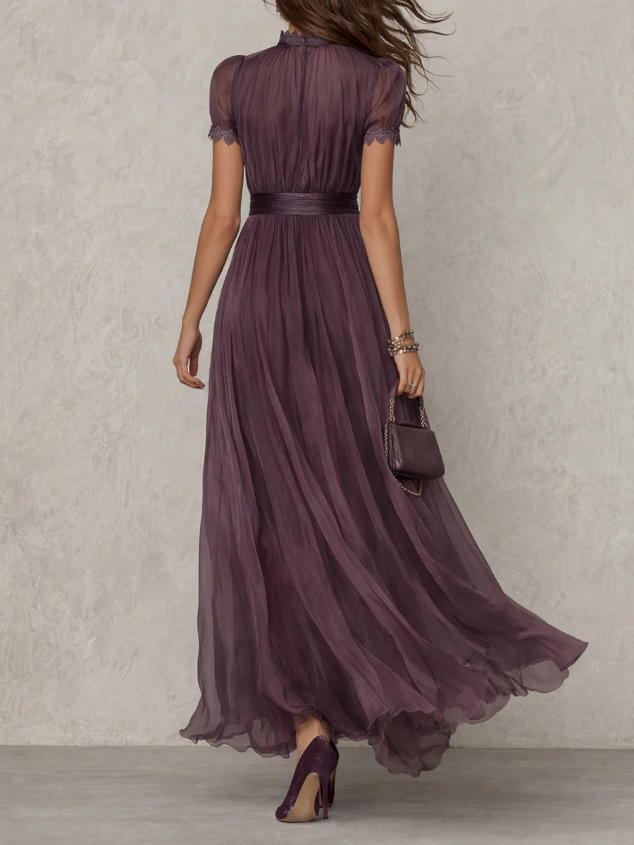 Ashley | Women's Vintage Floral Maxi Dress — Elegant