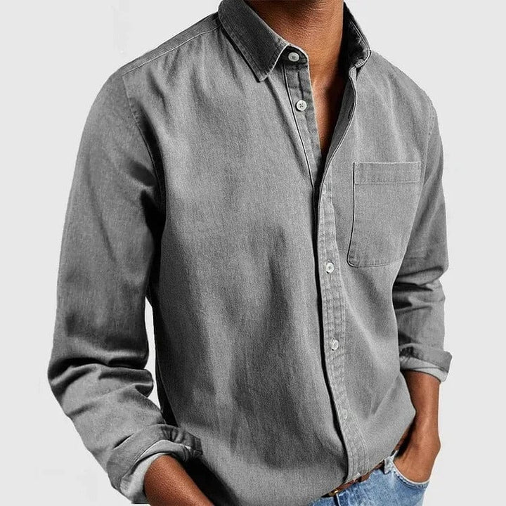 Caleb | Men's Classic Button-Up Shirt — Versatile Fit