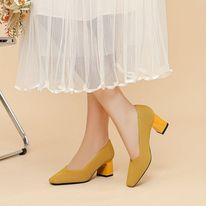 Linda | Women's Comfortable Square-Heel Dress Shoes