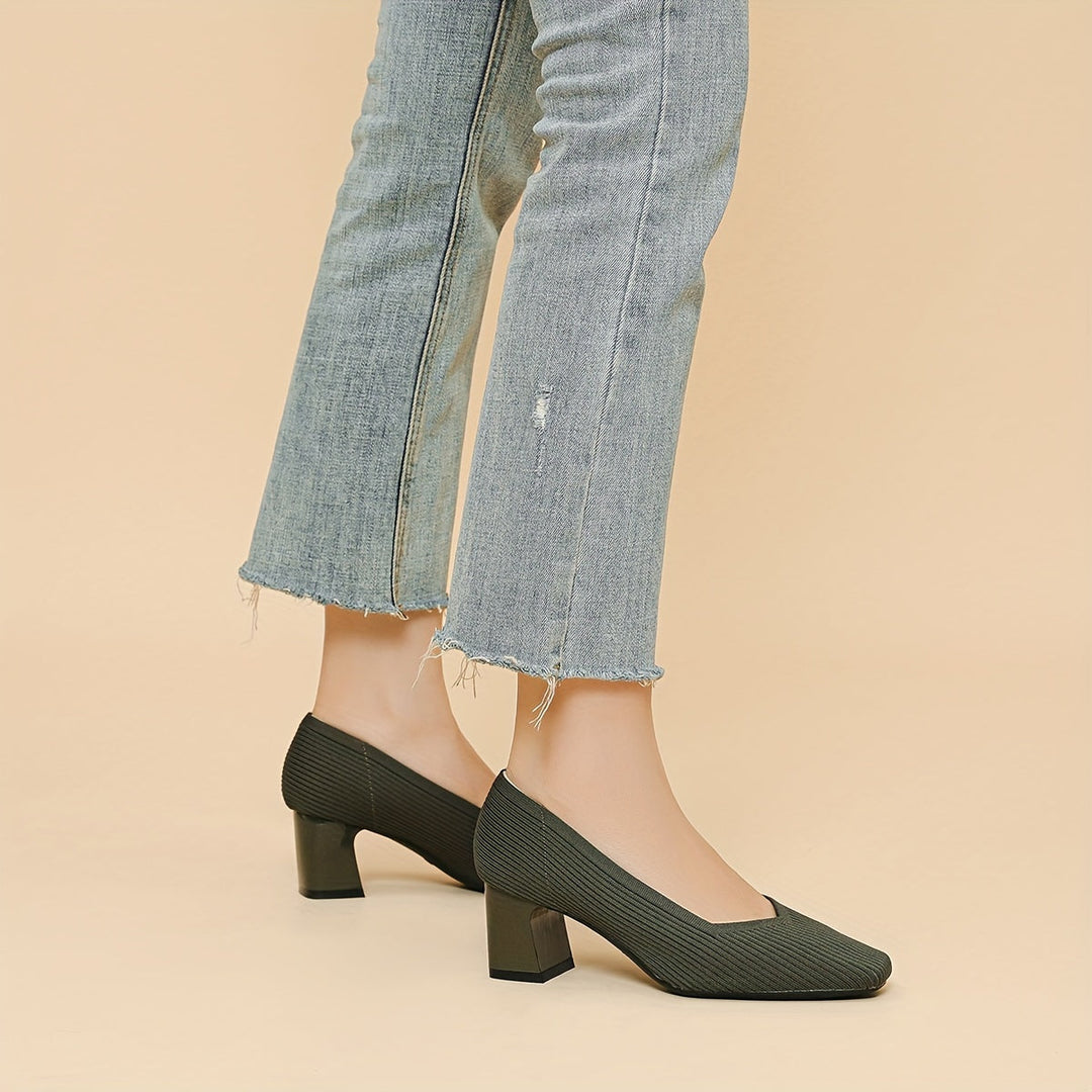 Linda | Women's Comfortable Square-Heel Dress Shoes