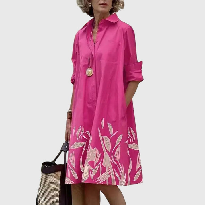 PAIGE | Women's Relaxed Elegant Dress with Pockets